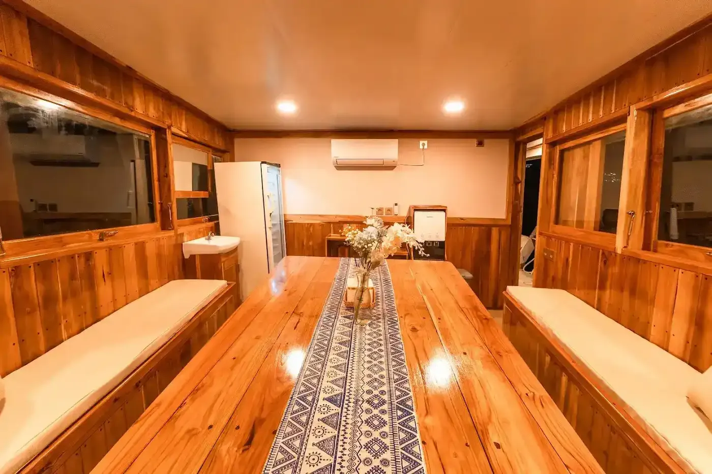 Ayvara Cruise Indoor Dining Area — Komodo National Park