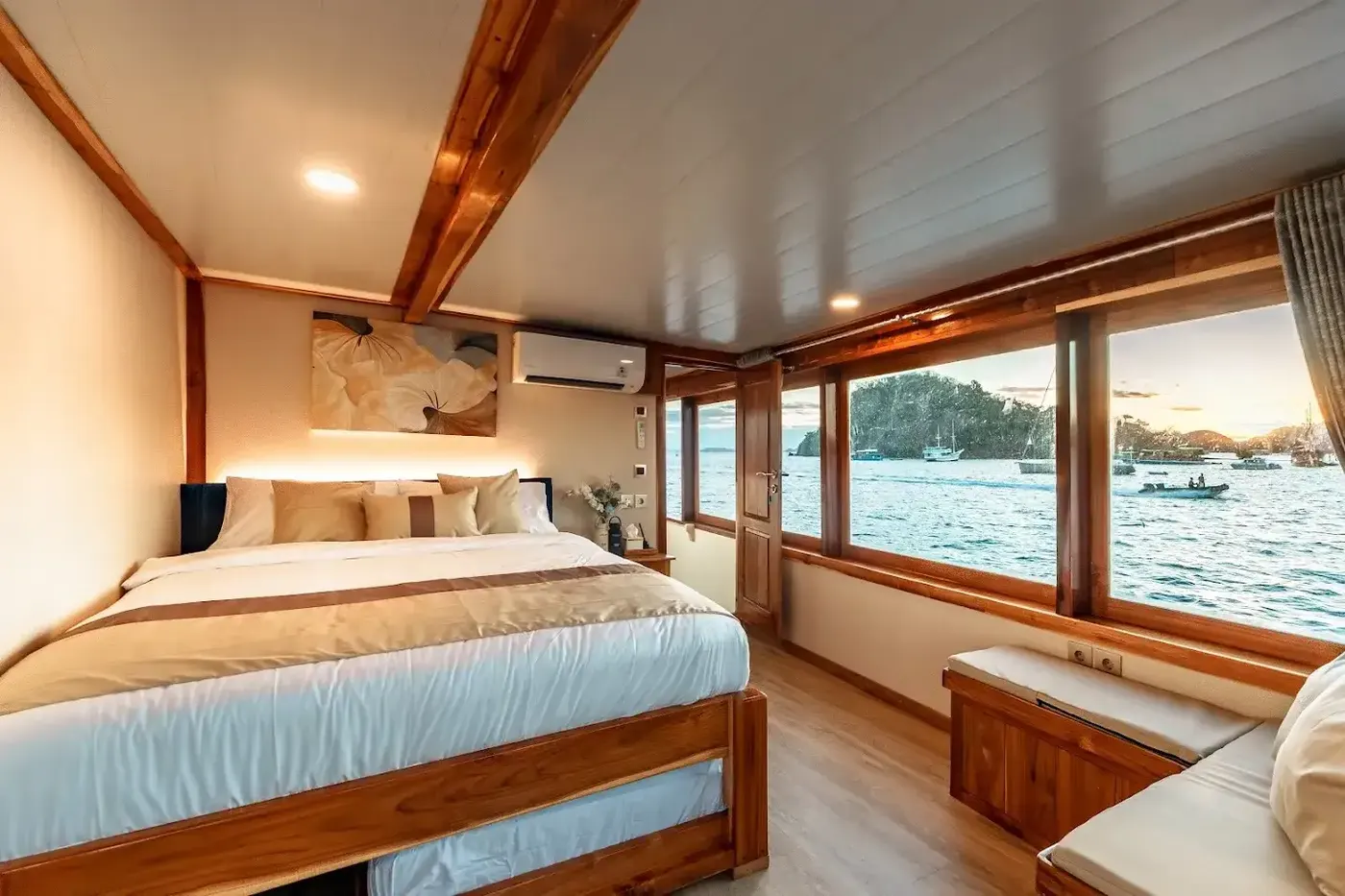 Ayvara Cruises Master Ocean View Cabin — Komodo National Park