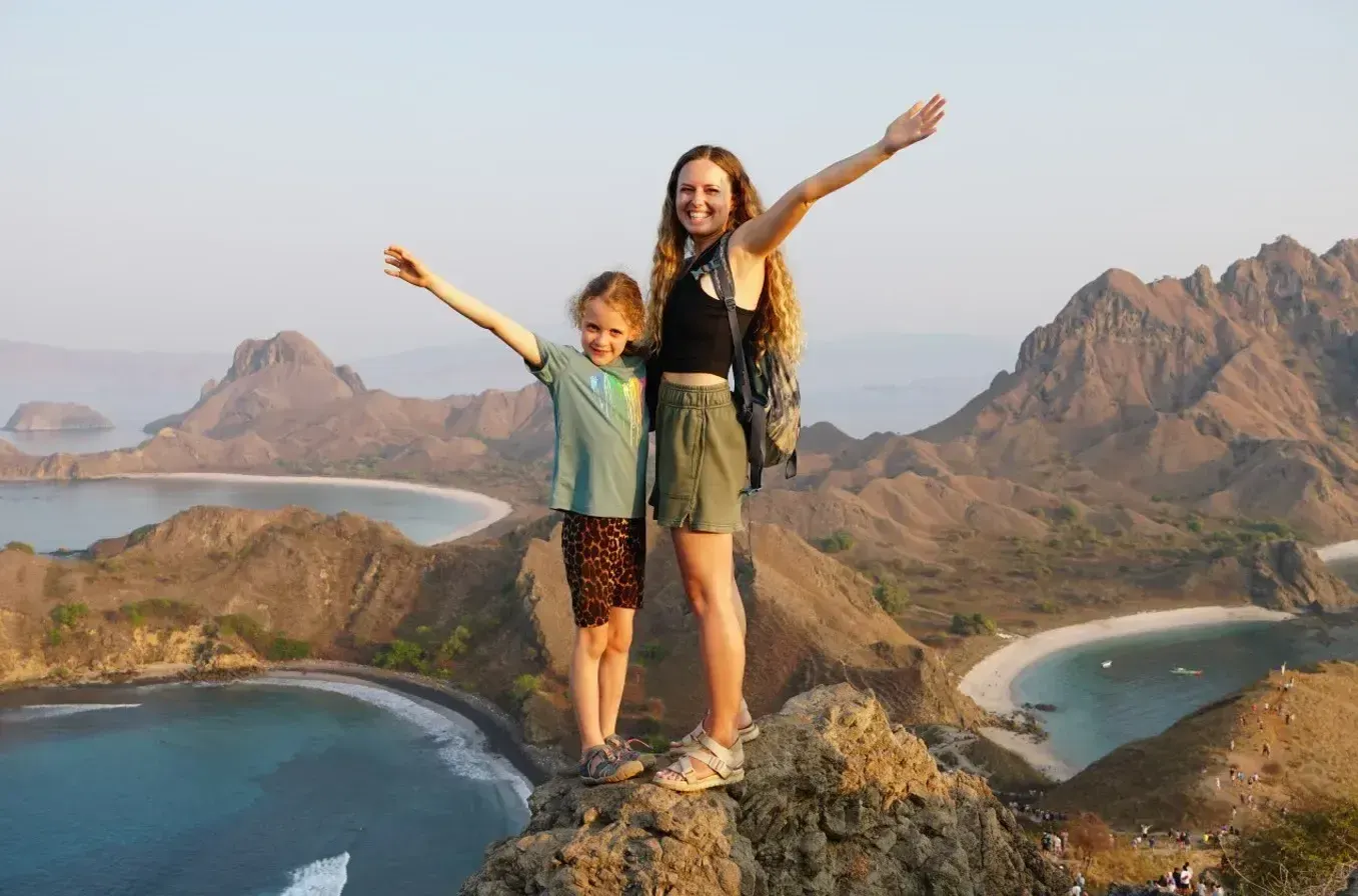 Guests Padar Island Moment — Komodo National Park, by our operator Komodo Luxury