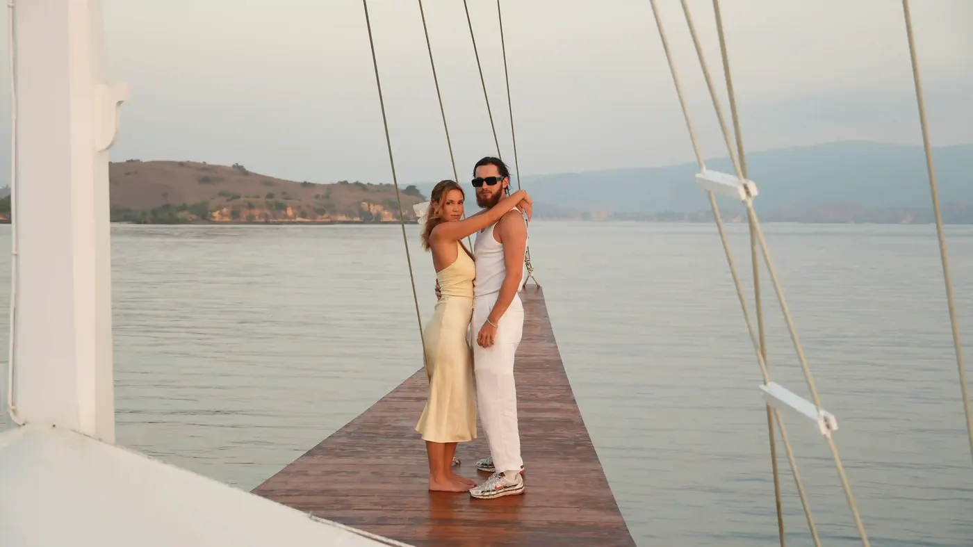 Honeymoon Yacht Deck — Komodo National Park, by our operator Komodo Luxury