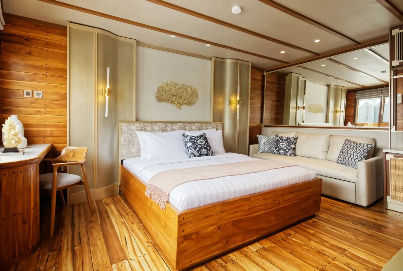 Interior Master Family Cabin — Komodo National Park, by our operator Komodo Luxury