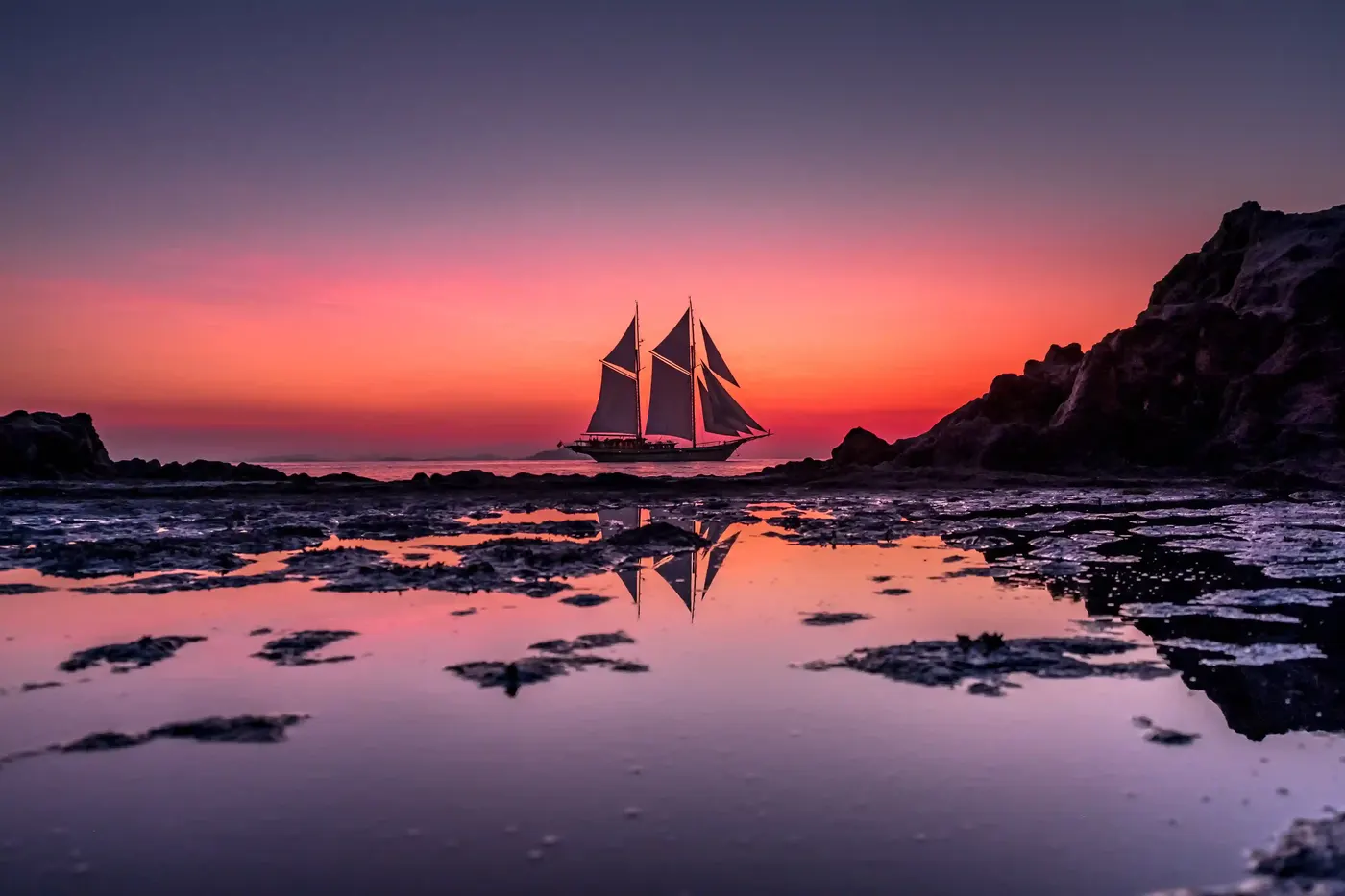 Lamima Phinisi Sailing Sunset — Komodo National Park, by our operator Komodo Luxury