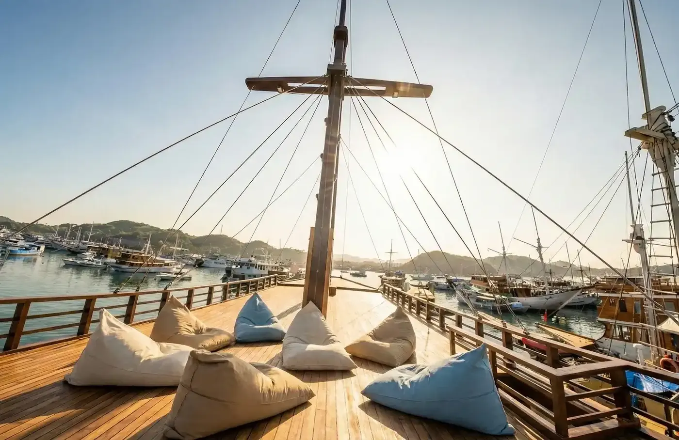 Open Trip Sun Deck — Komodo National Park, by our operator Komodo Luxury