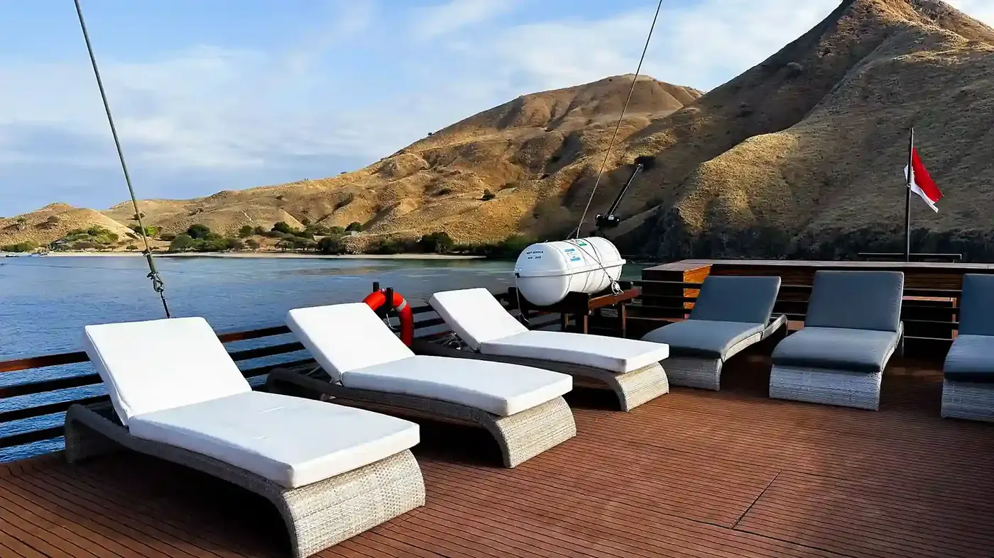 Open Trip Sundeck — Komodo National Park, by our operator Komodo Luxury