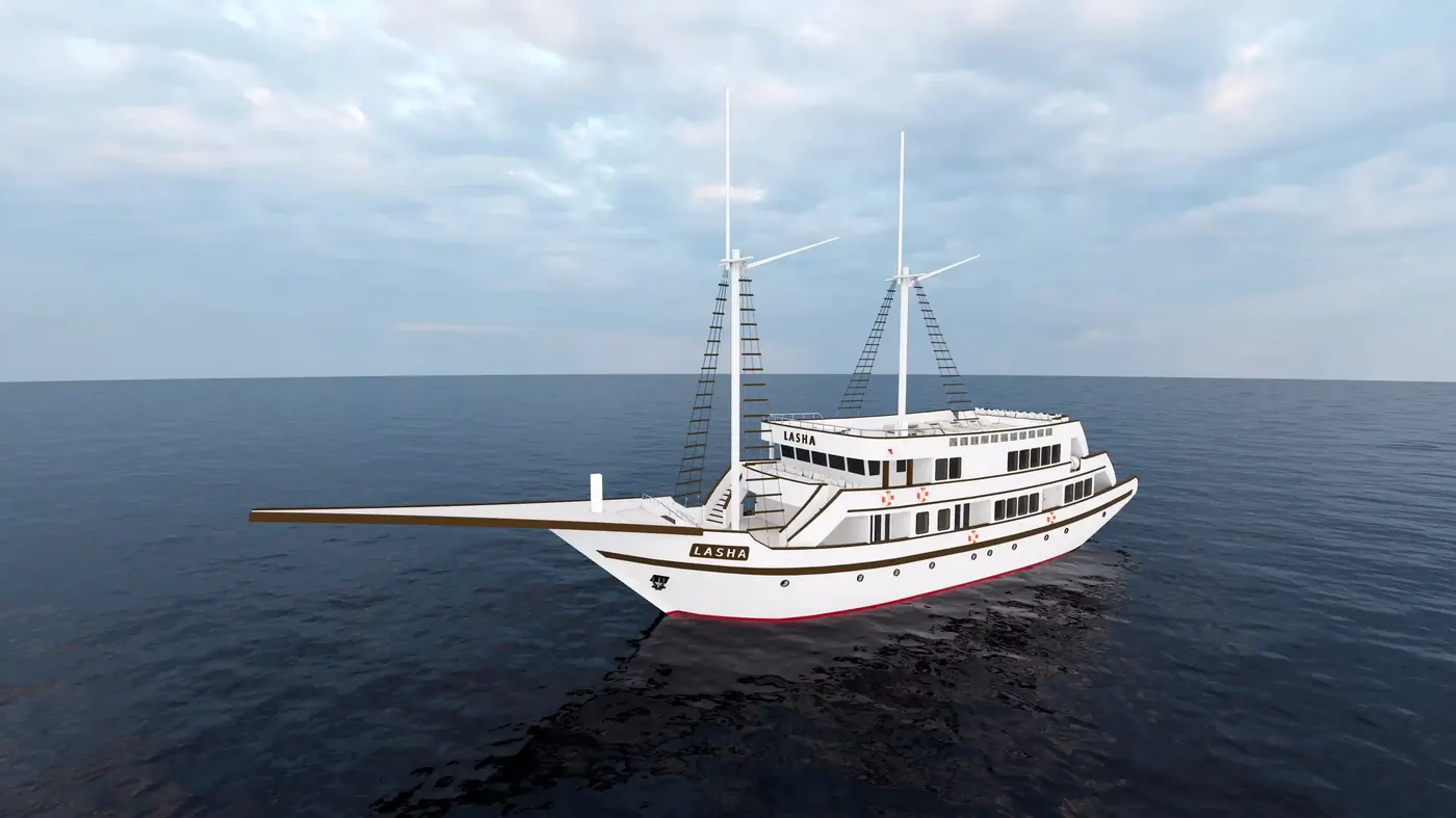 Phinisi Lasha At Sea — Komodo National Park, by our operator Komodo Luxury