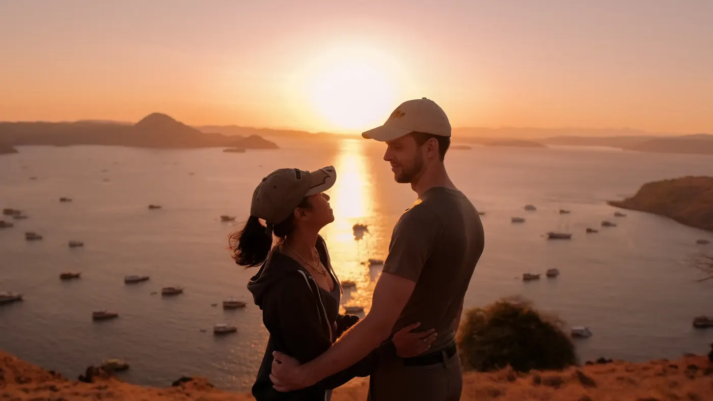 Sunrise In Padar Island Honeymoon Yacht Charters In — Komodo National Park